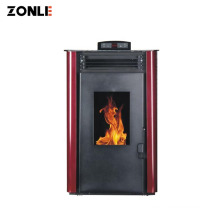 16KG ZLK05 Control Panel Cast Iron Cheap Pellet Stoves, Mini Pellet Burning Stove